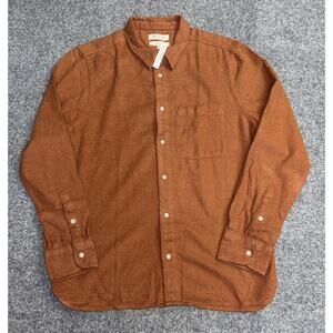 NWT Madewell Sunday Flannel Shirt Mens La Perfect Fit Long Sleeve Button Up